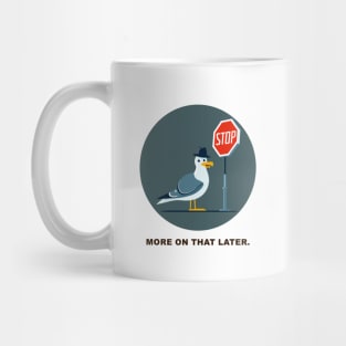 seagull with hat Mug